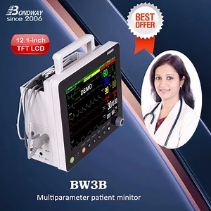 [Hot Item] NIBP, ECG, NIBP, Temperature, Pulse Rate, Vital Signs Monitor with Optional IBP, Sidestream Etco2 or Mainstream Etco2
