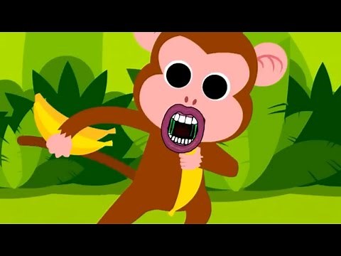 Monkey Banana-Baby Monkey #01 l PINKFONG l Snickering Sounds Video Effect l Most Viewed on YouTube