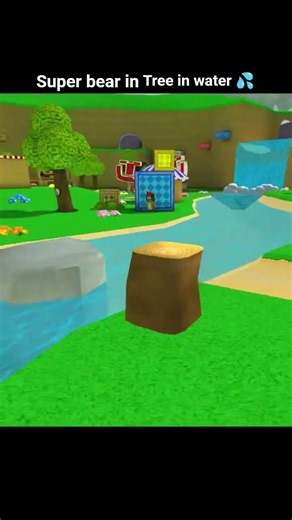 super bear in the changing for tree in water 💦 #super bear adventure ☃️