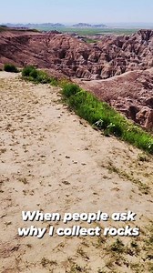 Just one of a million reasons I'm a rockhound. #rockhound #rocks #adventure #badlands #badlandsnationalpark #SouthDakota | Bob Summers