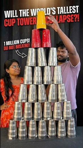 ASMR Glass Pyramid vs. Cash! #challenge #gamechallengeathome #shorts