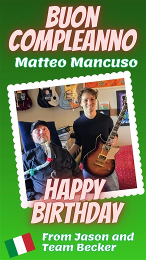 Jason Becker | Please join Jason and all of Team Becker in wishing our new friend, @matteomancuso.guitar, a very happy birthday. During his last American... | Instagram