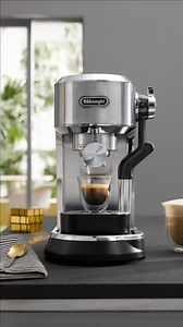 We’re continuing to elevate the experience of espresso by introducing: the Dedica Maestro Plus. A machine elegantly compact to fit your lifestyle needs, made to craft the perfect espresso with three milk textures that suit your taste. Now available at Williams Sonoma and delonghi.com. #DeLonghi #EspressoMachine #EspressoAtHome | De'Longhi North America