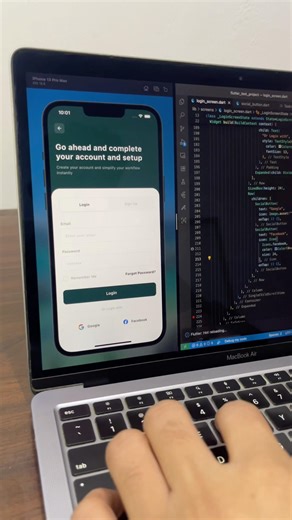 🔥 Clean Flutter Login UI