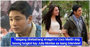 Coco Martin bravely answers question about Julia Montes in recent interview