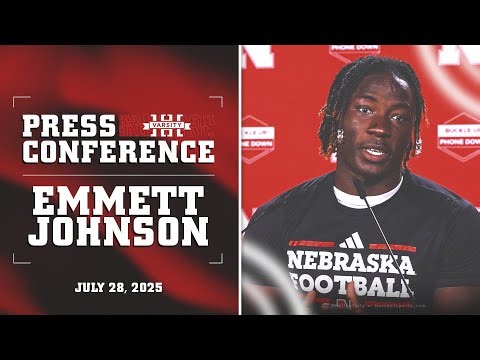 Emmett Johnson interview | Nebraska Football Press Conference