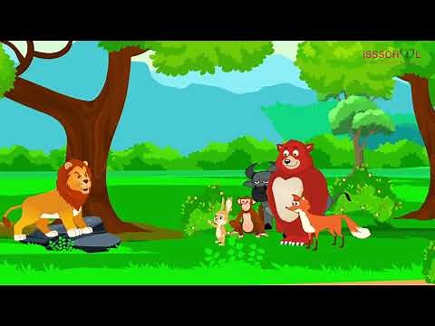 The Lion and the Rabbit - Kids story time - Moral stories in English