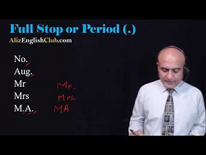Punctuations | English Punctuation Marks | Use of Full Stop