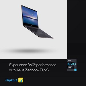 All-round performance, across every workload - get your hands on the ASUS Zenbook Flip S with the Intel® Evo™ platform today! Head to Flipkart and upgrade to Intel® Evo™- https://bit.ly/3DhsywN | Intel
