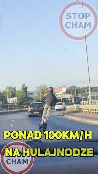 Pędził na hulajnodze ponad 100km/h