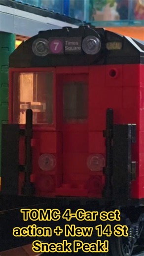 Lego MTA Subway Trains! Train on Many Colors 4-car set + New 14 St Station! #shorts #mta #lego