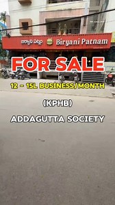 OWNER ☎️ 9948976007, 9948146523 . . 👉Restaurant for Sale with complete equipment (plug and play) 👉Monthly business 12L to 15L 👉Running from 4 years, Near by PG/hostels, good floating, families, residential & gated community, it employees & students, main road facing, walk-ins & repeated orders, Good name and fame, Decent Ratings, Ready to run from day one...etc 👉Tied up with online platforms 👉80 AC Seating capacity members, 4500sft 👉Fully furnished, wash room, Parking, water facility, kitc
