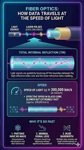 Fiber optics: how data travels at the speed of light