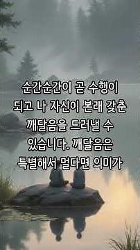 “이미 깨달음을 지닌 당신, 지금 마음을 보면 부처가 됩니다”