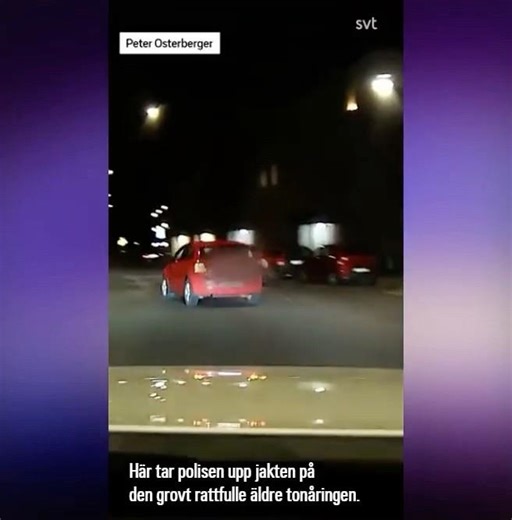 Watch the drunk teenager's crazy journey on Halloween 2025 Swedish police car chase in Falkenberg