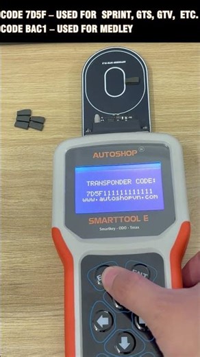 INSTRUCTION FOR WRITING KEY CODE TO T5 TRANSPONDER CHIP USING SMARTTOOL ECO #piaggio #immobilizer
