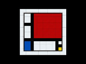 LEGO MOC-161776 Piet Mondrian - Composition with Red, Blue and Yellow (LEGO Art 2023)