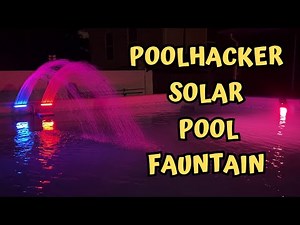 Watch This Pool Fountain Create an Amazing Light Show at Night