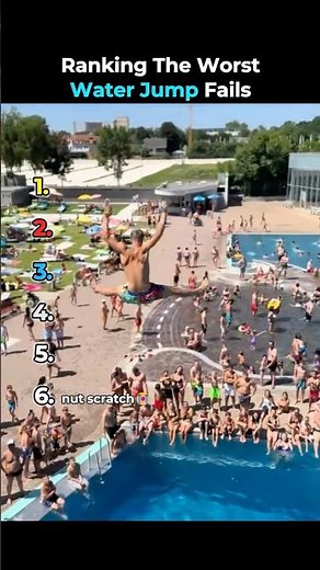 Ranking The Worst Water Jump Fails
