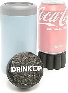 DrinkUp (2 Pack) 12oz Can Adapter for 16oz YETI Can Coolers - Fits MiiR CamelBak RTIC BrüMate, Colster or Insulator for Tallboys - Spacer Extension for 16oz Can coolers use 12oz cans