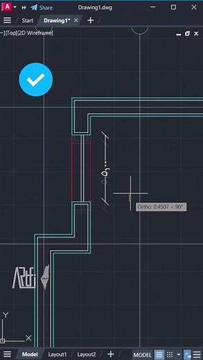 Stretch Command What's next?leave a comment!! #اوتوكاد #عماره #autocad #AutoCAD