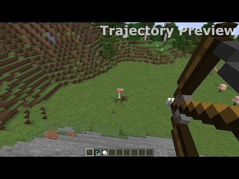 Minecraft mods Review - Trajectory Preview - One of the best minecraft mod minecraft modpack