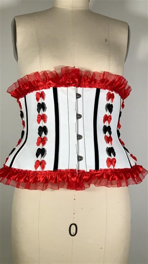 White Leather Corset made by me #corset #goth #alternative #leatherclothing #leathercorset #fashion