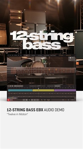 Here’s a short track created using the all-new 12-String Bass EBX for EZbass! More on our site. https://www.toontrack.com/product/12-string-bass-ebx/ | Toontrack