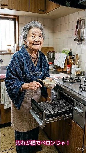 aiおばあちゃんの豆知識 #17 | 魚グリルの掃除が“ペロン”で終わる方法