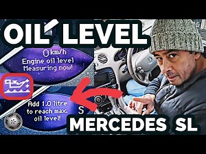 How to Correctly Check Your Mercedes SL Oil Level - No Dip Stick DON'T START!