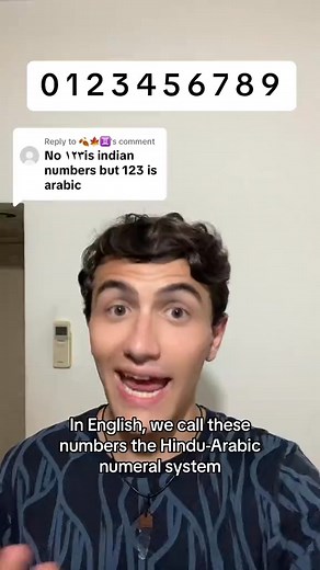 Replying to @♊️ so technically theyre all originally Indian #numbers #linguistics #language #arab #arabic #india #devanagari #english | Human1011