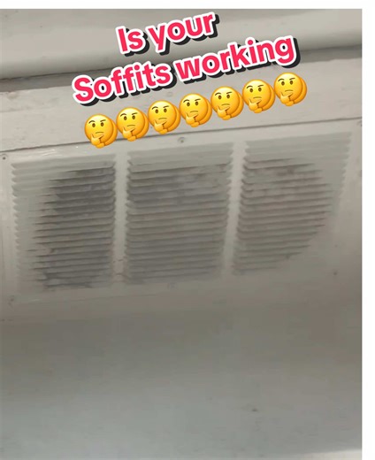 What working soffit looks like #bestrooferalive #tipsandtricks #soffit