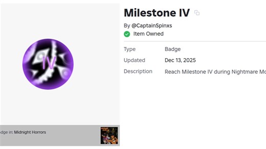 [Midnight Horrors]万圣节活动噩梦模式里程碑四成就达成（存活5000秒）
