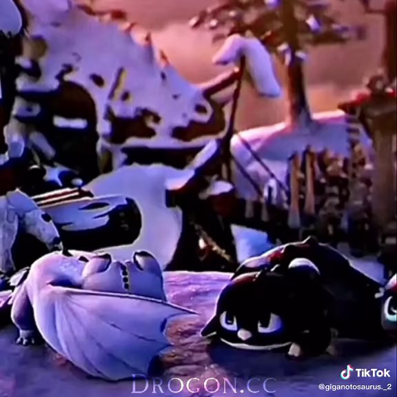 Toothless Yelling at Children Scene from How to Train Your Dragon