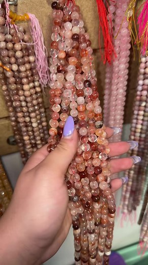 One of my favorite things we sell are beads! Just because I get to see what YOU create with them!🩷 #beads #crystalbeads #gemstonebeads #jewelrymaker #jewelry #crystaljewelry #crystals #gems #gemstones #crystalhealing #crystalshop #crystalcollector #rockshop #crystallover