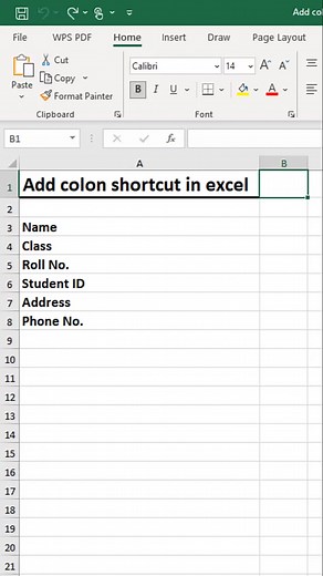 121K views · 732 reactions | Add colon shortcut in excel  #exceltutorial #exceltips #exceltricks #spreadsheets | Time to Office | Facebook