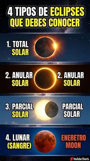 Los 4 Tipos de Eclipse Que Debes Conocer 🌗🌞