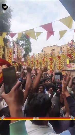 Large Cutouts For Thalapathy Vijay in Karnataka 🔥| JanaNayagan | TVK | Aadhav Arjuna