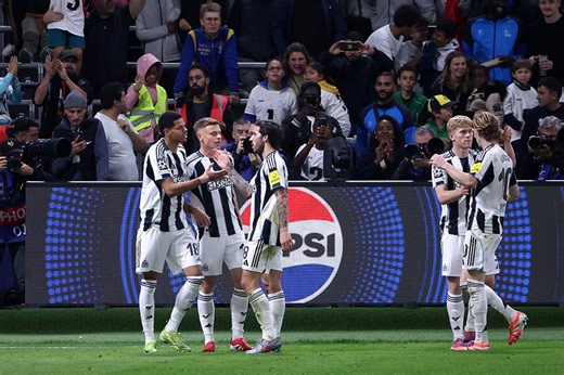 Union SG v Newcastle live: Anthony Gordon scores brace as Magpies record biggest ever Champions League win