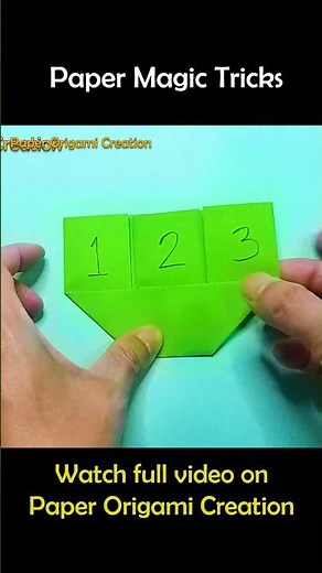 Origami Paper Magic Tricks | DIY