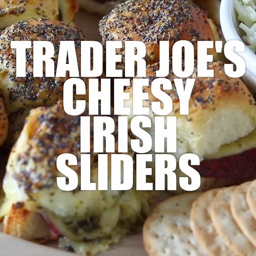 280K views · 262 reactions | RECIPE ✅ https://reluctantentertainer.com/trader-joes-irish-sliders-recipe/ Try these Trader Joe’s CHEESY IRISH SLIDERS with Dubliner Irish cheese, a sweet mustard, served on Aloha Rolls! | Reluctant Entertainer | Facebook