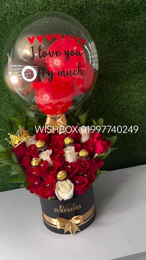 The luxury wish balloon bouquet. 🎁🎀 | WISH BOX