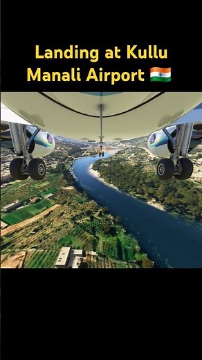 Landing at Kullu Manali Airport | Bhuntar Airport Himachal Pradesh