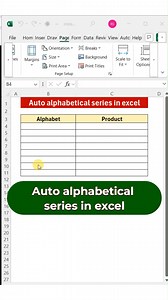 4.6K views · 25 reactions | Auto Alphabetical Series in Excel | Create A to Z List Automatically #ExcelTips #AutoAlphabetSeries #ExcelTricks #LearnExcel #ExcelForBeginners #AlphabetListInExcel #ExcelAutomation #SpreadsheetTips #ExcelShortcuts #ExcelTraining #MicrosoftExcel #ExcelLearning | KASH | Facebook