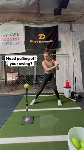 Fixing Head Pulling Off Swing - Softball & Baseball Drills