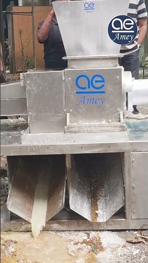 Coconut Shell Recycling Machine | Shredding Coconut & Separating Water from it #shredder