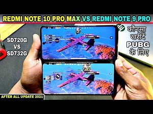 Redmi Note 10 Pro Max Vs Redmi Note 9 Pro Pubg Test Comparison 2021 | Speed Test || Pubg Gameplay |