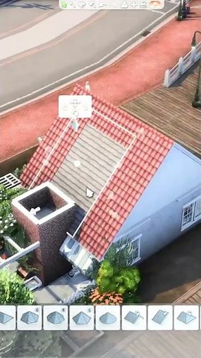 The sims 4 Glass roof and open windows ideas #sims4shorts #sims4ideas #sims4roof