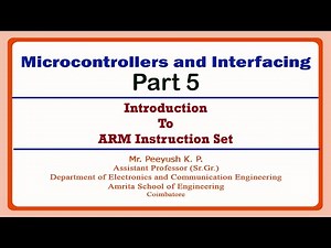 Introduction to ARM Instruction Set | Microcontrollers and Interfacing Part 5