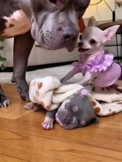 Chihuahua vs Rottweiler Funniest moments 😂🤣 #funnymemes #animalfunny #chihuahua #rottweiler